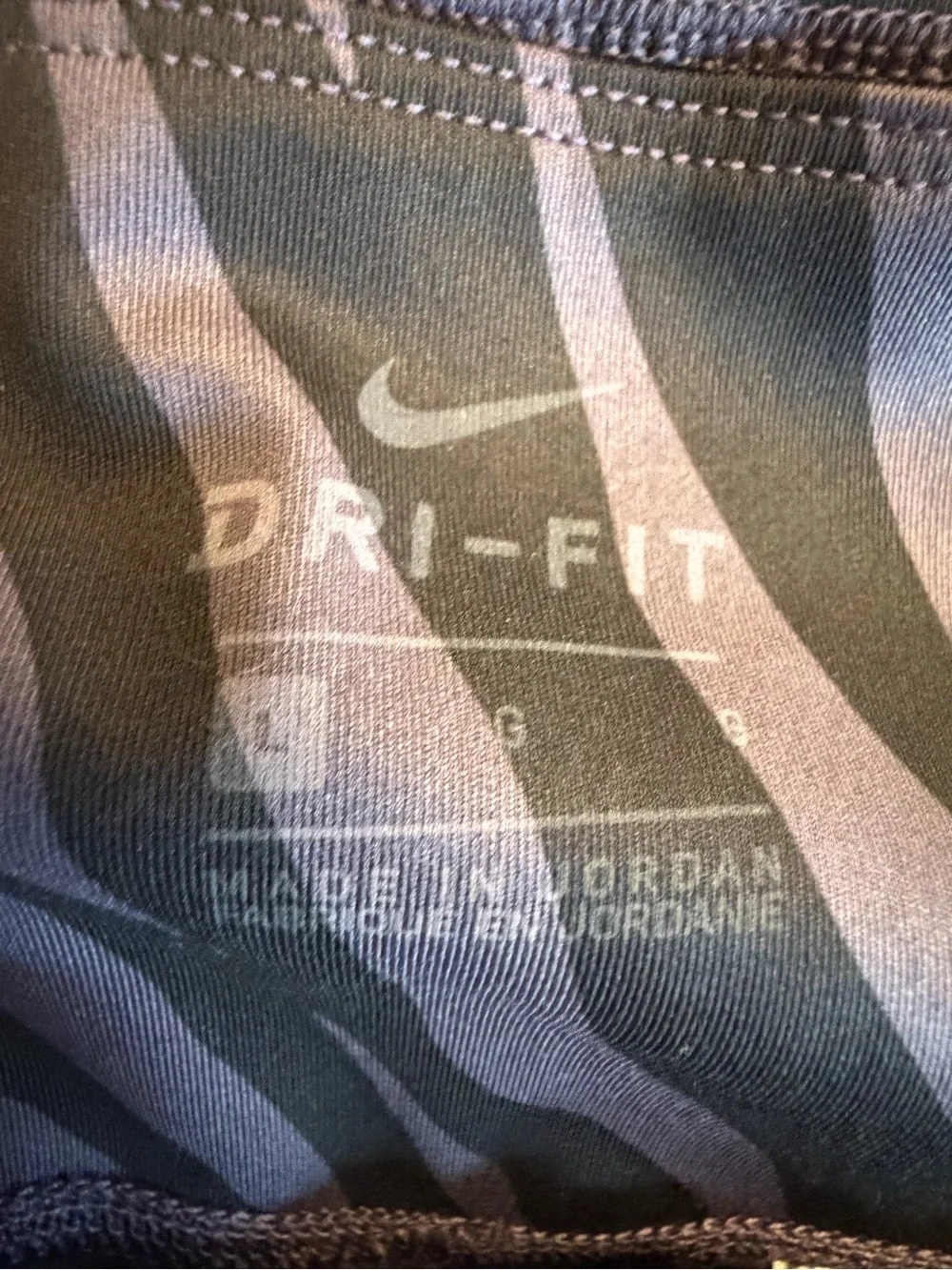 Nike Purple Zebra Print High-Waist Leggings